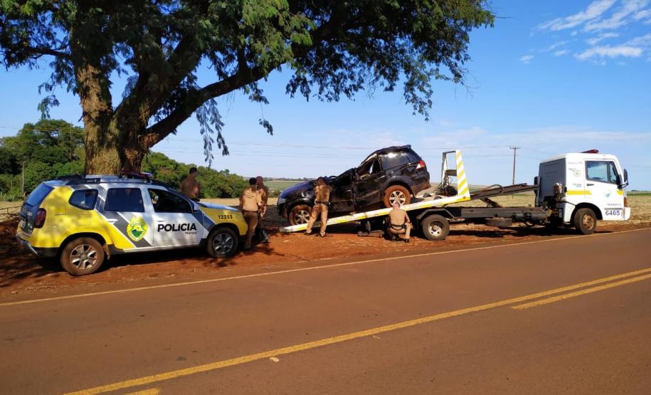 PM apreende caminhão carregado com cigarros contrabandeados no Oeste do estado
