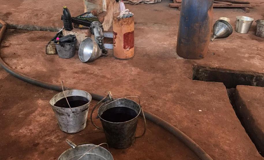 PM recupera 40 mil litros de combustíveis na cidade de Quinta do Sol, no Noroeste do estado