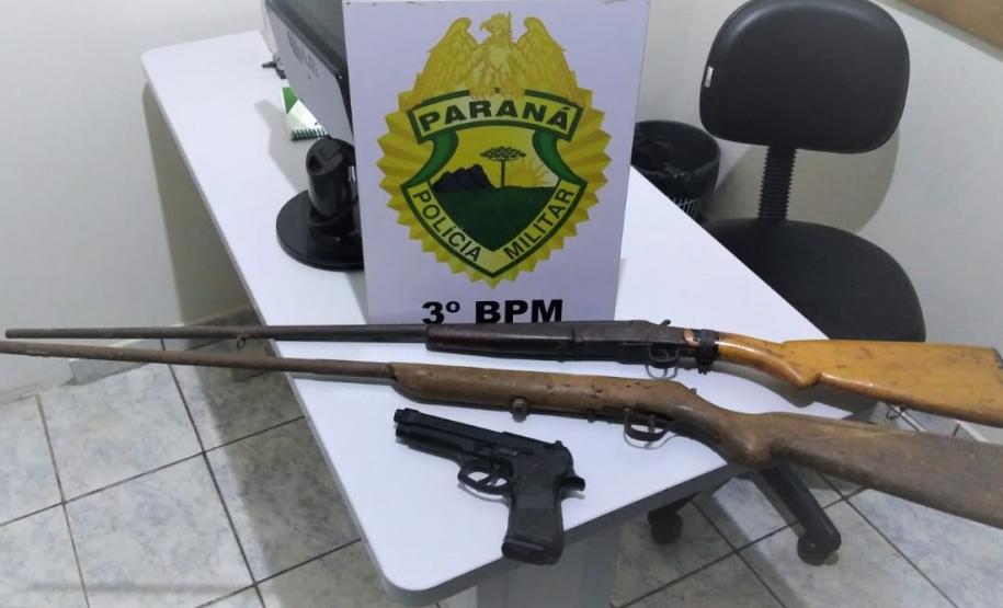 Em quatro dias, Batalhão da PM apreende nove armas de fogo no Sudoeste do estado