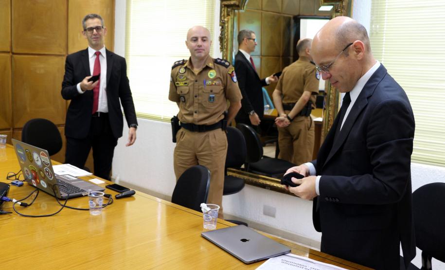 Comandante-Geral da PM recebe Promotores de Justiça do MPPR em Curitiba (PR)