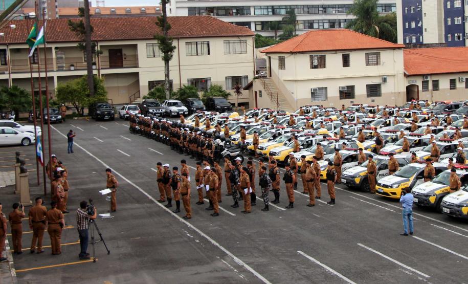 Polícia Militar faz megaoperação 100 com 500 policiais militares nas ruas da Capital; foco é a prevenção