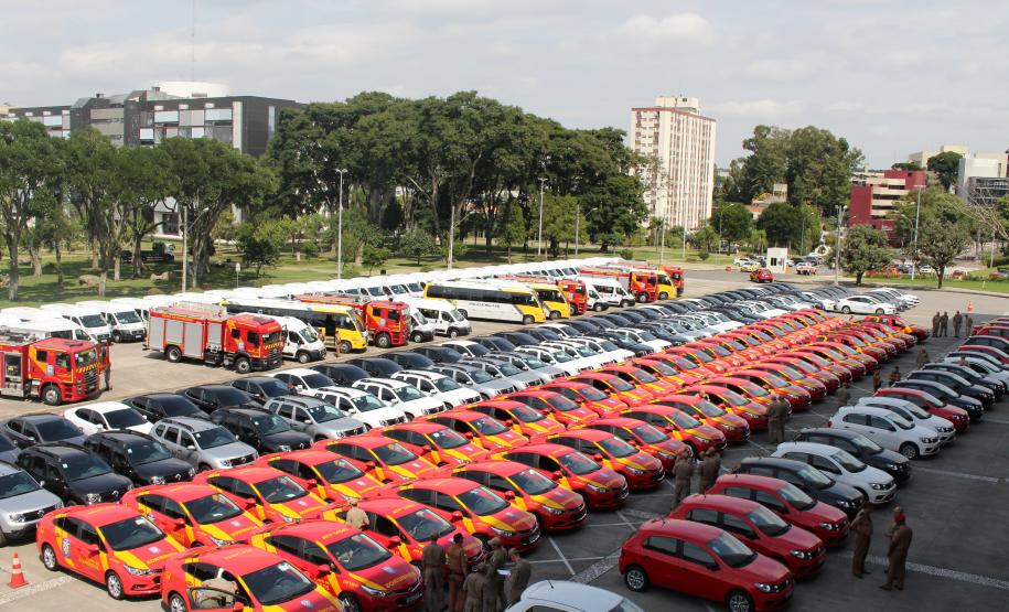 Polícia Militar recebe 75 novas viaturas para reforçar a frota no Paraná