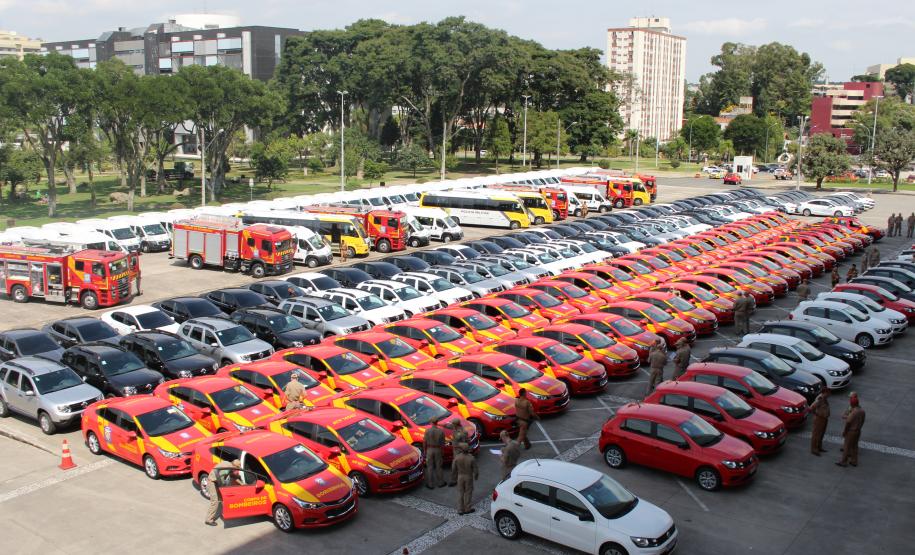 Polícia Militar recebe 75 novas viaturas para reforçar a frota no Paraná