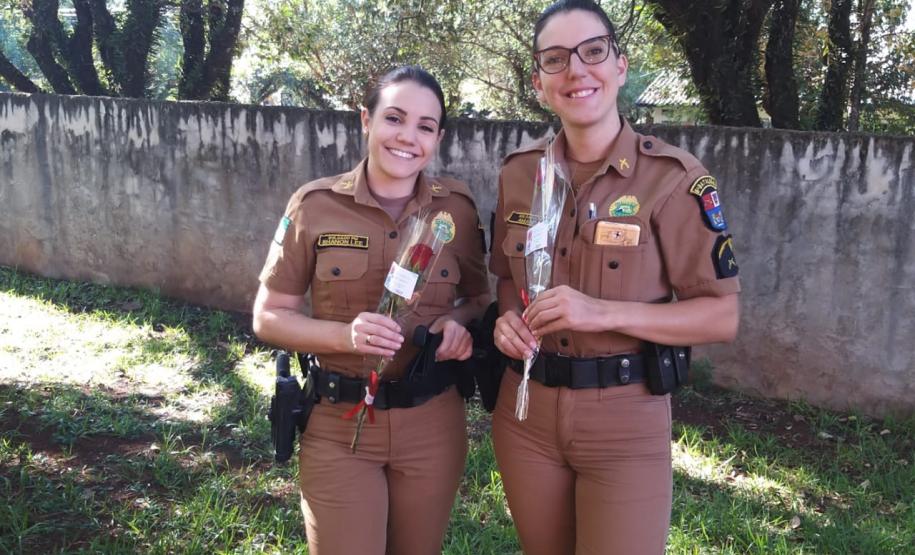 Batalhão da PM de Cascavel faz homenagem às policiais militares em alusão ao Dia Internacional da Mulher