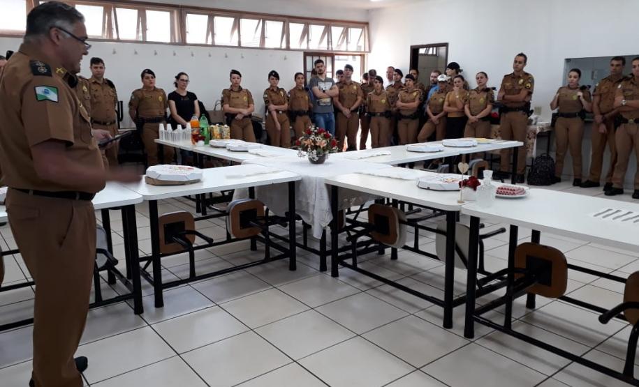 Batalhão da PM de Cascavel faz homenagem às policiais militares em alusão ao Dia Internacional da Mulher