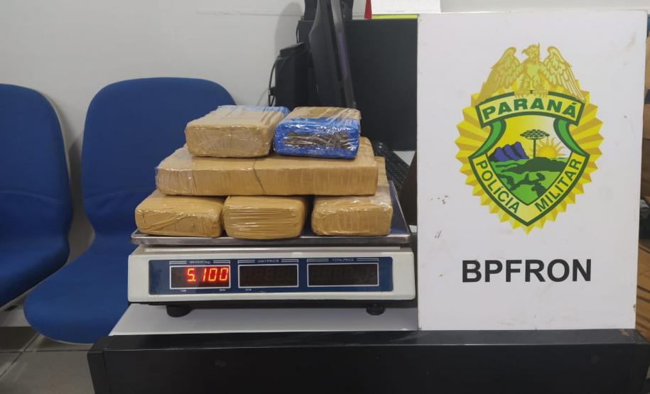 BPFron apreende cinco quilos de maconha durante ações da Operação Hórus no Oeste do estado