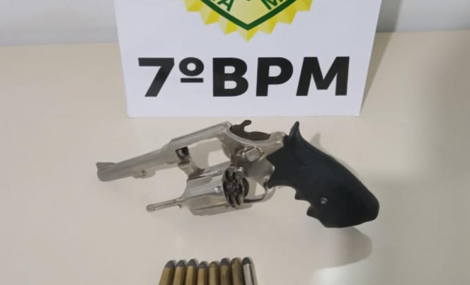 Ações da PM no Noroeste do estado resultam na apreensão de três armas de fogo e munições