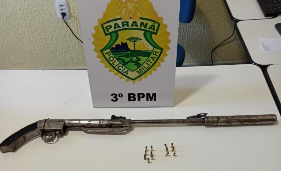 Ocorrências atendidas pela PM durante o fim de semana resultam em cinco armas de fogo aprendidas no Sudoeste paranaense