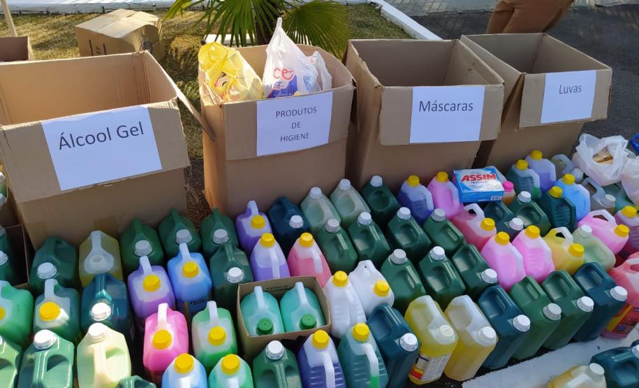 Batalhão Rodoviário da PM recebe doação de materiais de higiene para auxiliar no combate ao coronavírus