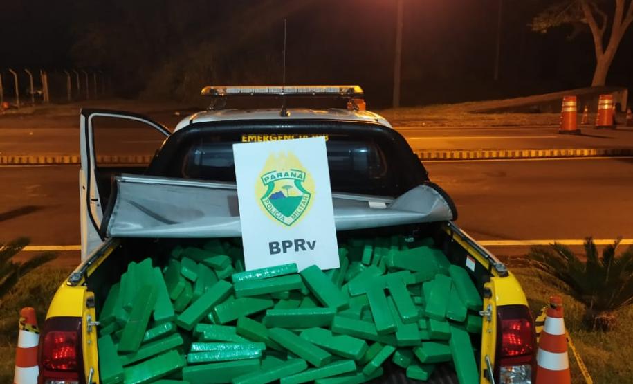 BPRv intercepta carro carregado com quase 240 quilos de maconha no Norte do estado