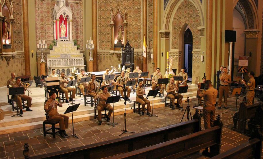 Banda de Música faz concerto com música sacra e transmissão ao vivo em Curitiba