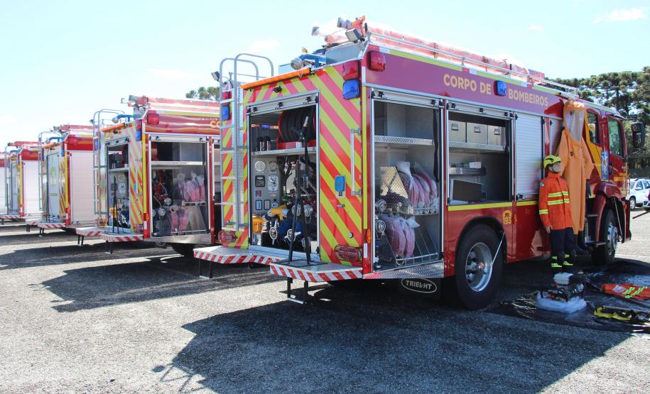 Polícia Militar e Corpo de Bombeiros recebem 81novas viaturas para reforçar atendimento à população em todo estado