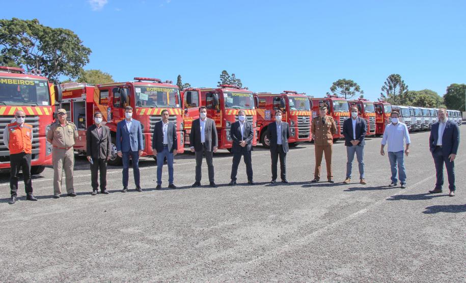 Polícia Militar e Corpo de Bombeiros recebem 81novas viaturas para reforçar atendimento à população em todo estado