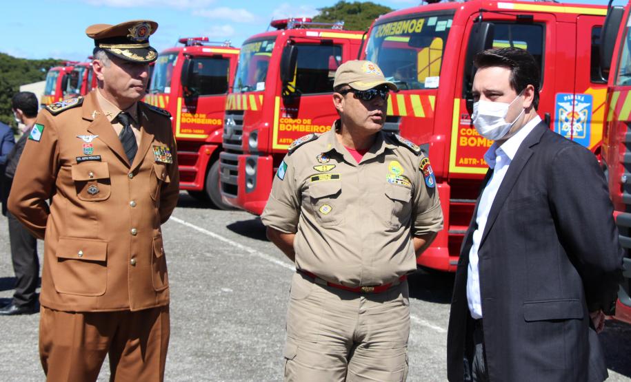 Polícia Militar e Corpo de Bombeiros recebem 81novas viaturas para reforçar atendimento à população em todo estado