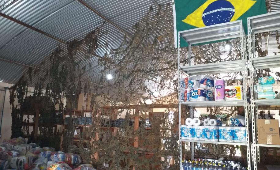 Batalhão da PM arrecada cestas básicas e produtos de higiene em Foz do Iguaçu (PR)