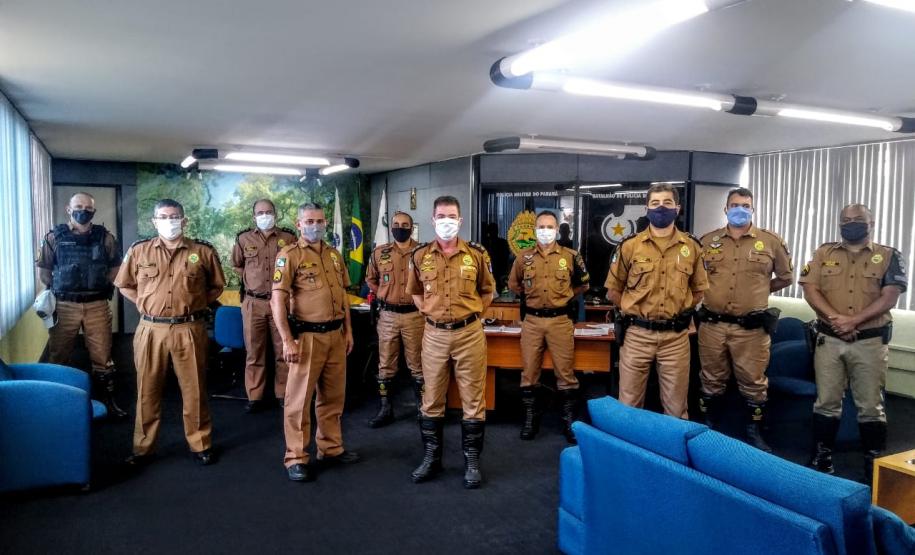 No BPTran, praças promovidos recebem as novas divisas do comandante da unidade