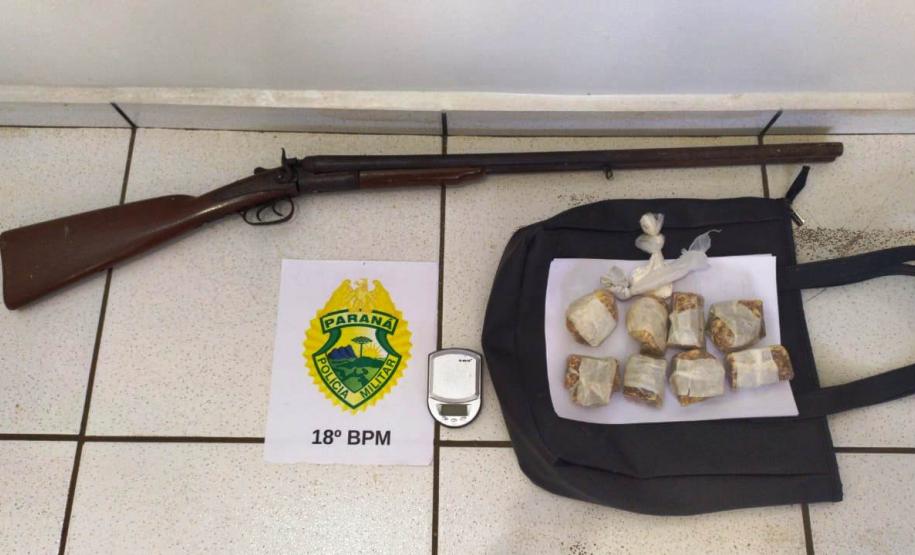 PM encaminha três pessoas e apreende 1,3 quilo de drogas no Norte do estado