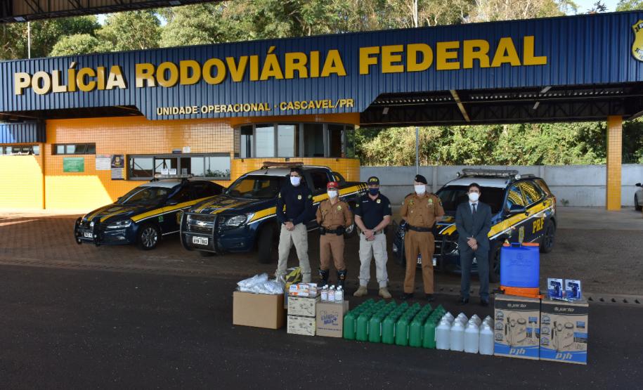 Polícia Militar adquire e entrega equipamentos para o combate à Covid-19; forças de segurança das regiões Oeste e Sudoeste são beneficiadas