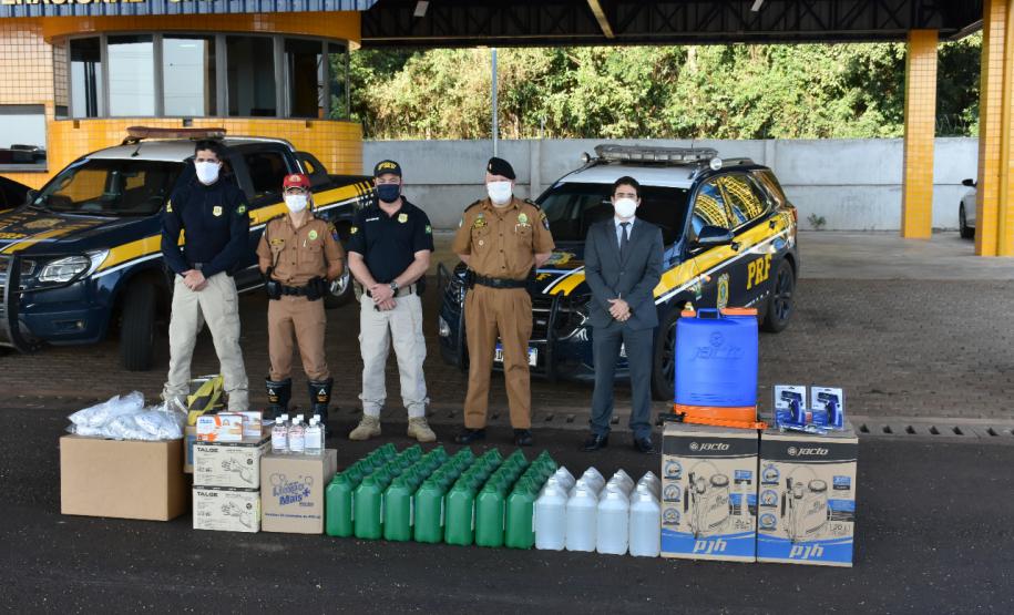 Polícia Militar adquire e entrega equipamentos para o combate à Covid-19; forças de segurança das regiões Oeste e Sudoeste são beneficiadas