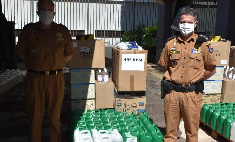 Polícia Militar adquire e entrega equipamentos para o combate à Covid-19; forças de segurança das regiões Oeste e Sudoeste são beneficiadas