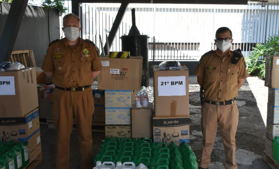 Polícia Militar adquire e entrega equipamentos para o combate à Covid-19; forças de segurança das regiões Oeste e Sudoeste são beneficiadas