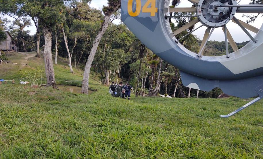 BPMOA faz resgate aeromédico após homem se afogar em São José dos Pinhais, na RMC