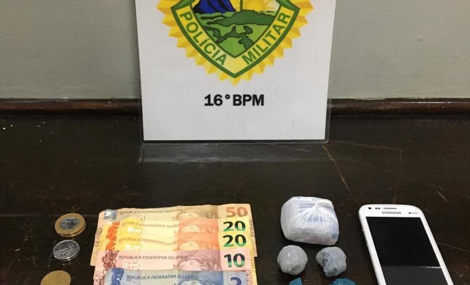 ROCAM de Guarapuava prende três homens e apreende quase um quilo de drogas no primeiro dia de atuação