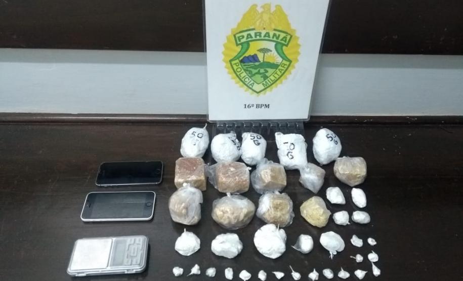 ROCAM de Guarapuava prende três homens e apreende quase um quilo de drogas no primeiro dia de atuação