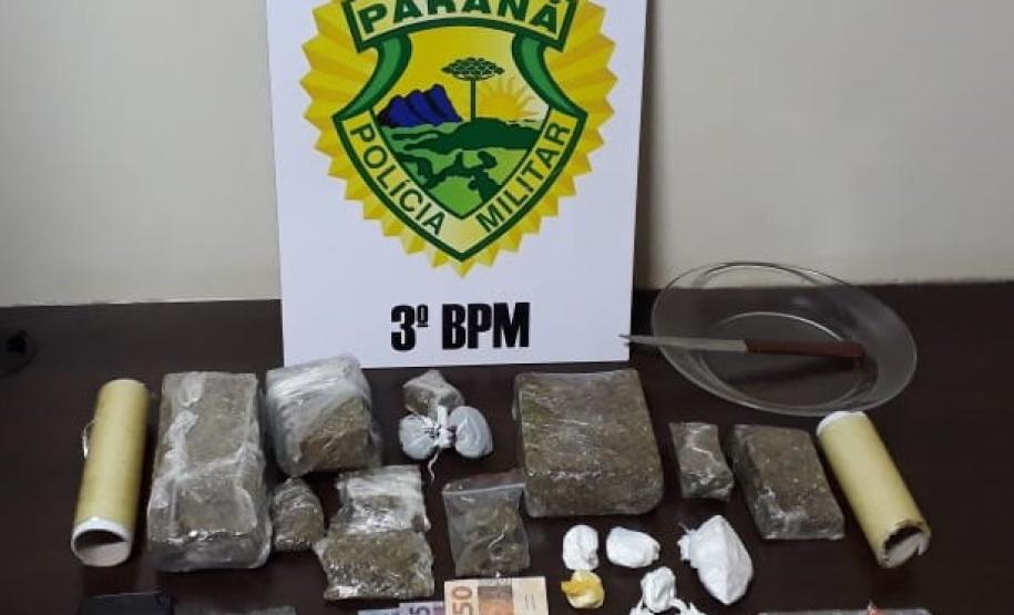 PM prende seis pessoas e apreende mais de um quilo e meio de drogas no Sudoeste do estado