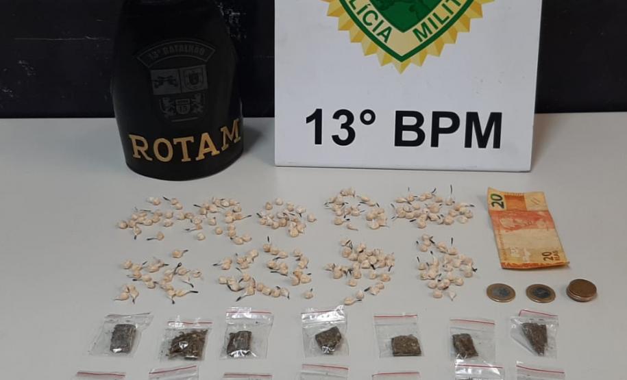 Operação Tático Móvel aprende mais de 11 quilos de drogas e aborda mais de 500 pessoas em Curitiba