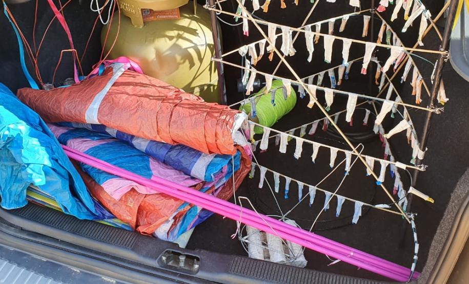 BPAmb-FV prende seis pessoas e apreende duas toneladas de carvão e três balões em ações distintas