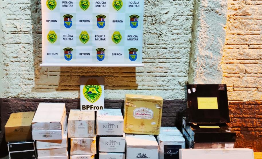 BPFron apreende 234 garrafas de vinho contrabandeado em Santo Antônio do Sudoeste (PR)