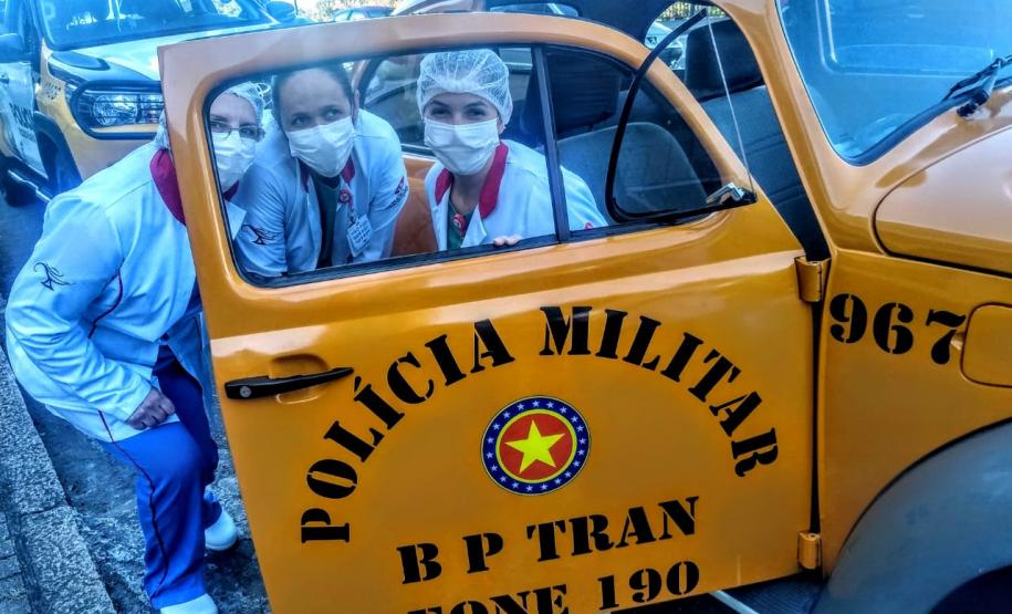 Órgãos envolvidos com o Maio Amarelo homenageiam profissionais da saúde de 12 hospitais de Curitiba