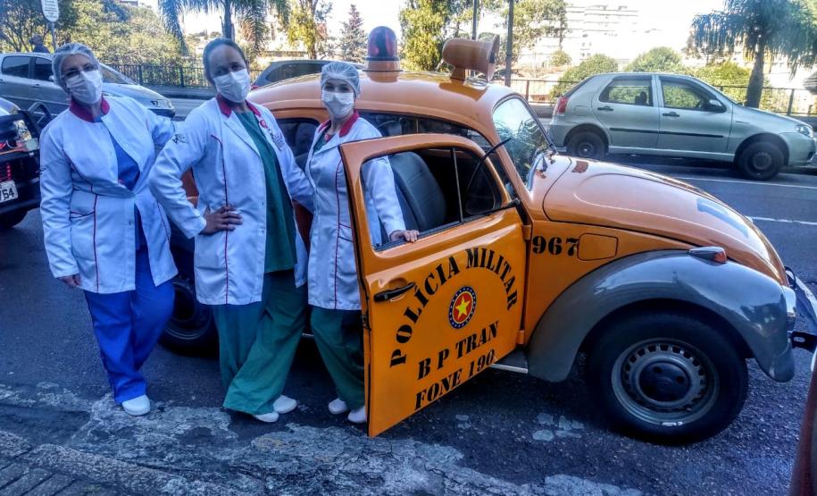 Órgãos envolvidos com o Maio Amarelo homenageiam profissionais da saúde de 12 hospitais de Curitiba