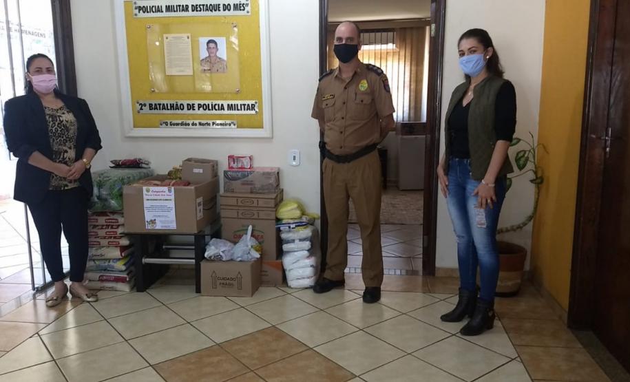 Unidade da PM promove campanha de arrecadação de alimentos no Norte Pioneiro