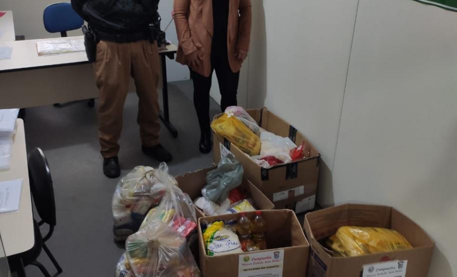Unidade da PM promove campanha de arrecadação de alimentos no Norte Pioneiro