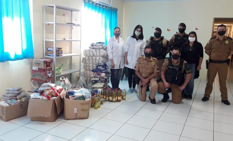 Unidade da PM promove campanha de arrecadação de alimentos no Norte Pioneiro