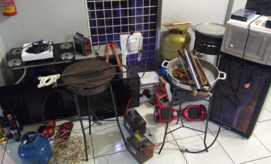 No Sudoeste do estado, PM prende trio envolvido em furtos a residências