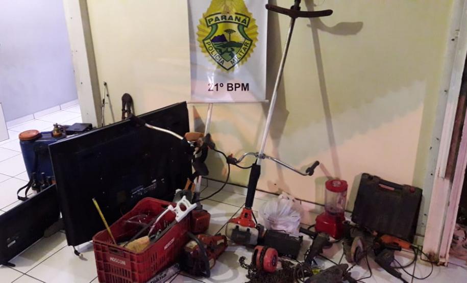 No Sudoeste do estado, PM prende trio envolvido em furtos a residências