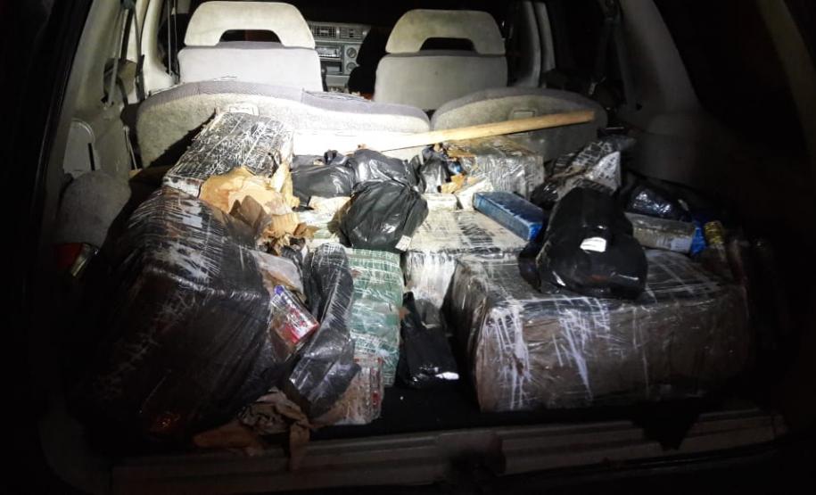 Carro carregado com 391 quilos de maconha é localizado pela PM em Foz do Iguaçu (PR)