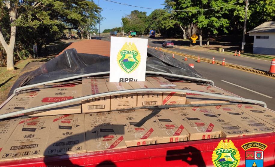 BPRv apreende carga de cigarros avaliada em R$ 1 milhão no Norte do estado
