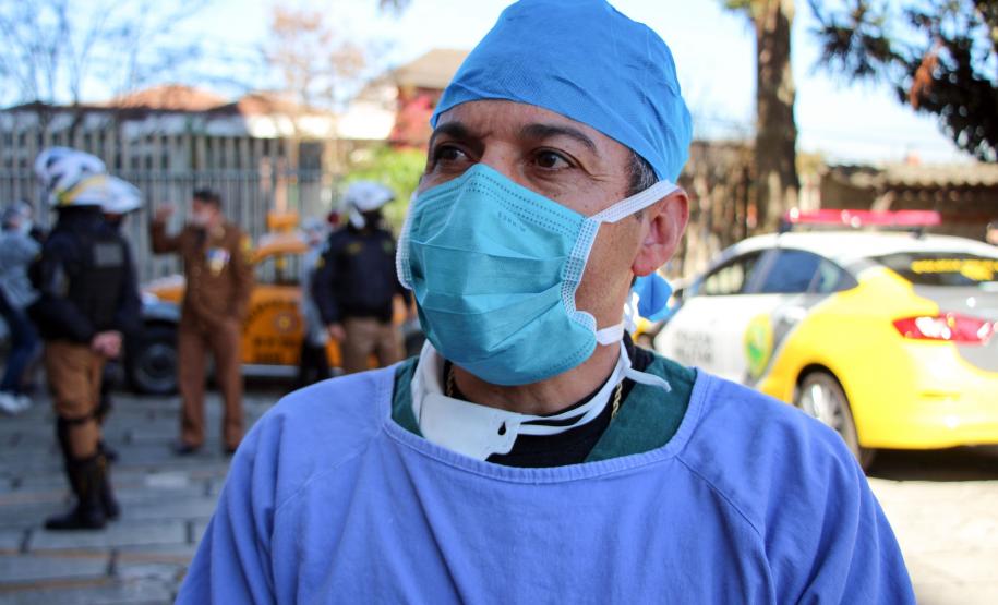 BPTran e Banda de Música fazem homenagem aos profissionais do HPM pela campanha Maio Amarelo