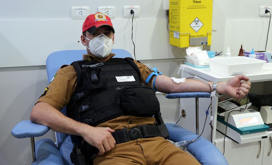 BPRv faz doação de sangue em alusão a campanha Maio Amarelo