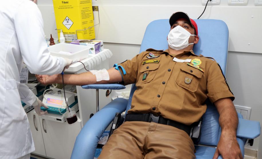 BPRv faz doação de sangue em alusão a campanha Maio Amarelo