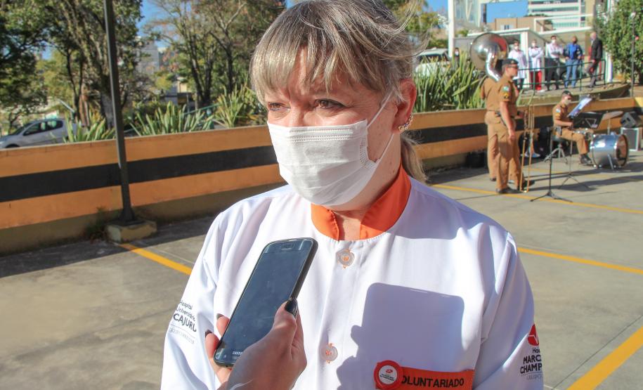 Banda de Música da PM faz homenagem para enfermeiros do Hospital da PM no Dia Internacional da Enfermagem