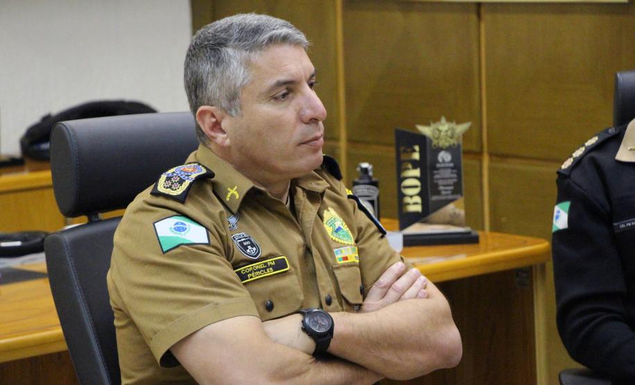 Comandante-Geral da PM recebe com Prefeito e Secretário de Esporte e Lazer de São José dos Pinhais em Curitiba
