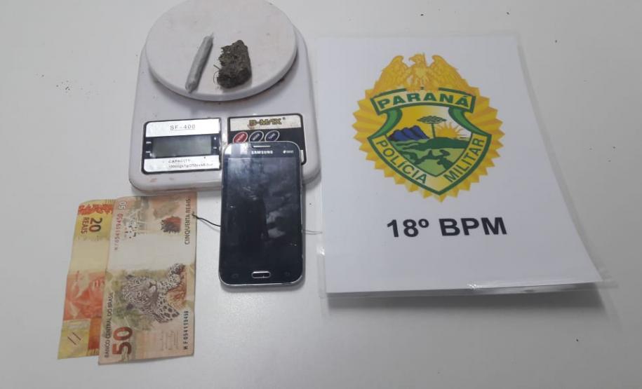 Em Nova América da Colina, Polícia Militar apreende sete tabletes de maconha