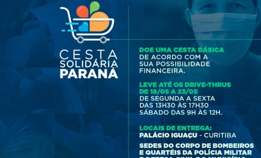 Batalhão da PM de Pato Branco (PR) recebe doações da Campanha Cesta Solidária