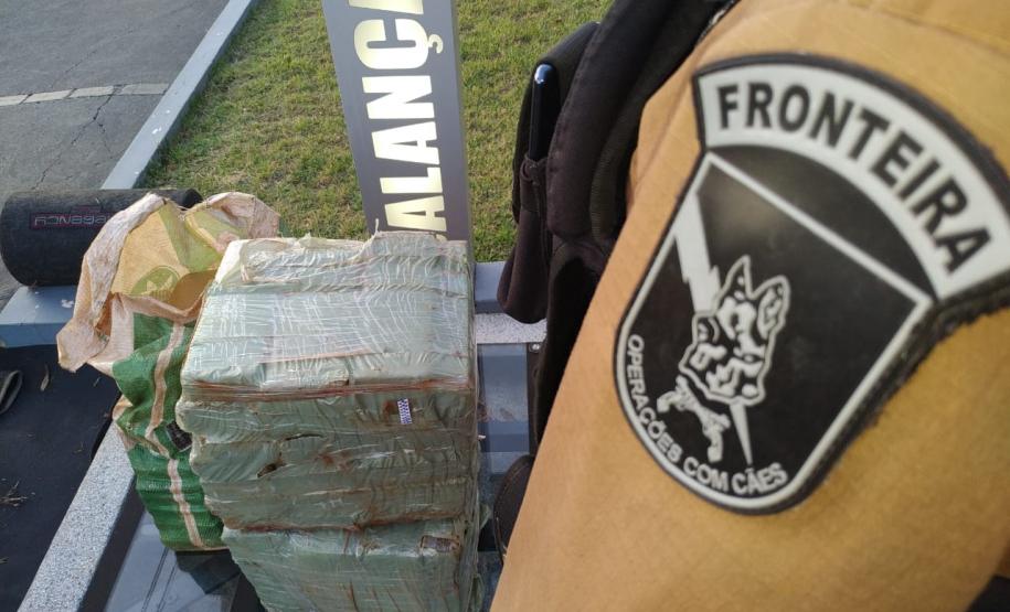 BPFron apreende mais de 70 quilos de maconha e três pessoas acabam presas no oeste do estado