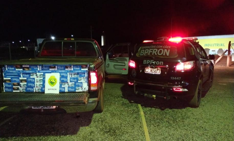 Em situações distintas, BPFron apreende mais de 45 mil maços de cigarros contrabandeados no Oeste do estado